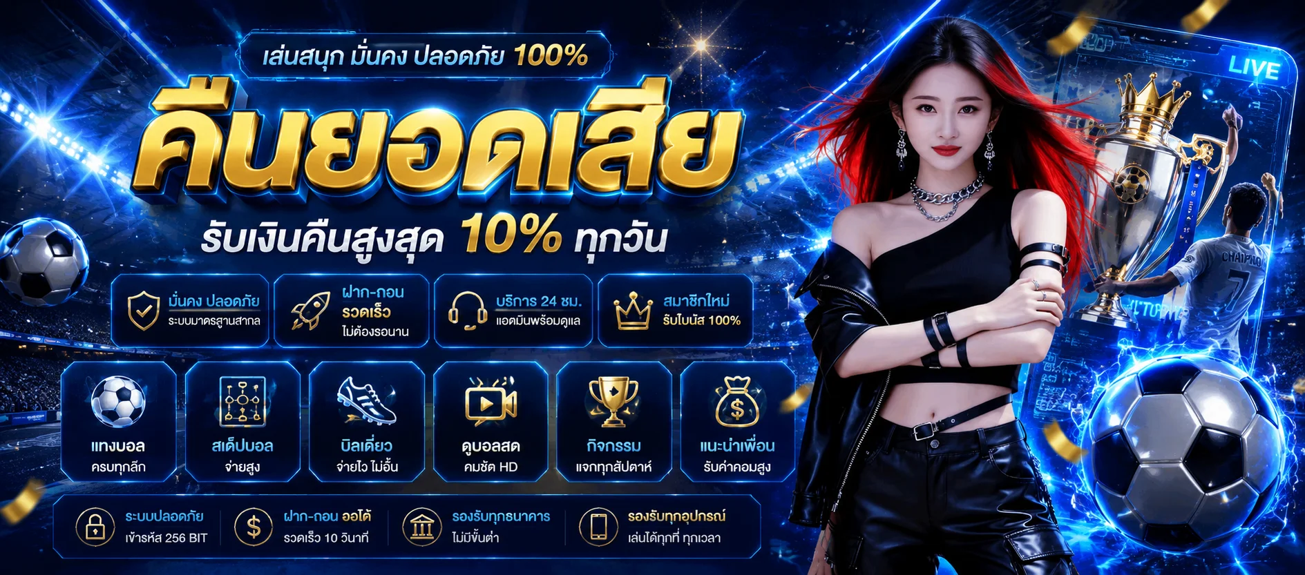 โปรโมชั่น GGHENG รับโบนัสสมาชิกใหม่และคืนยอดเสีย